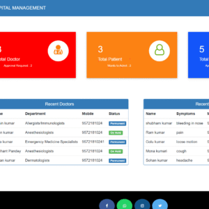 Hospital Management System website